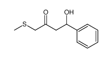 4-hydroxy-1-methylsulfanyl-4-phenylbutan-2-one结构式