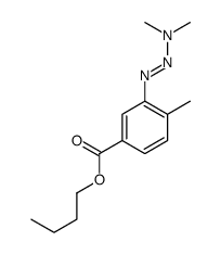butyl 3-dimethylaminodiazenyl-4-methyl-benzoate Structure