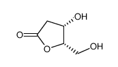2-脱氧-L-苏式-戊糖酸 gamma-内酯结构式