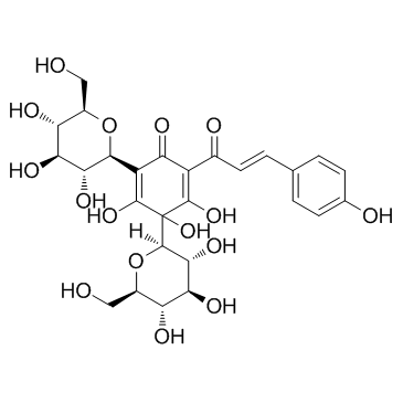 羟基红花黄色素A结构式