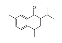 3,4-Dihydro-2-isopropyl-4,7-dimethyl-1(2H)-naphthalinon结构式