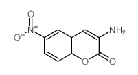 3-amino-6-nitro-chromen-2-one结构式