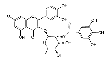 2″-O-没食子酰基槲皮苷结构式