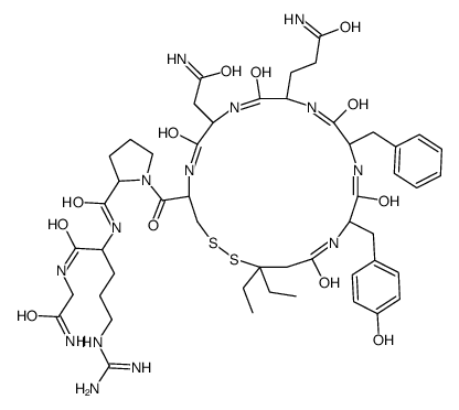 argipressin, 1-(beta-mercapto-beta,beta-diethylpropionic acid)- structure