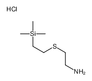 2-(2-trimethylsilylethylsulfanyl)ethanamine,hydrochloride Structure