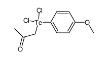 Acetonyl-(4-methoxy-phenyl)-tellurdichlorid结构式