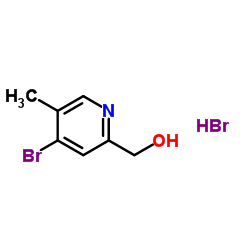 4-溴-5-甲基-2-吡啶甲醇结构式