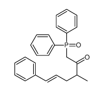 1-diphenylphosphoryl-3-methyl-6-phenylhex-5-en-2-one Structure