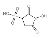 1-Hydroxy-2,5-dioxopyrrolidine-3-sulfonic acid Structure