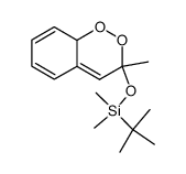 tert-butyldimethyl((3-methyl-3,8a-dihydrobenzo[c][1,2]dioxin-3-yl)oxy)silane结构式