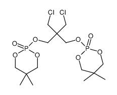 2,2’-[[2,2-二(氯甲基)-1,3-亚丙基]双氧]双(5,5-二甲基)-1,3-二氧杂-2-亚磷基环己烷-2,2’-二氧化物结构式