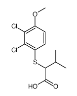2-(2,3-dichloro-4-methoxyphenyl)sulfanyl-3-methylbutanoic acid结构式