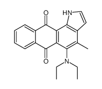 4-methyl-5-diethylaminonaphtho[2,3-g]indole-6,11-dione Structure