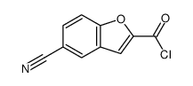 2-Benzofurancarbonyl chloride, 5-cyano- (9CI) Structure