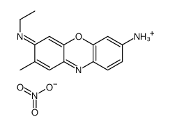 7-amino-3-(ethylamino)-2-methylphenoxazin-5-ium nitrate结构式