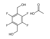 acetic acid,[2,3,5,6-tetrafluoro-4-(hydroxymethyl)phenyl]methanol Structure