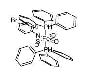 [Fe(triphenylphosphine)2(CO)2(4-BrC6H4NSO)] Structure