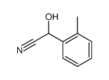 α-hydroxy-2-methylbenzeneacetonitrile结构式