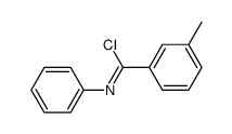 3-methyl-N-phenyl-benzimidoyl chloride结构式