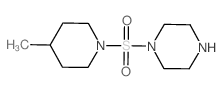 1-(4-Methyl-piperidine-1-sulfonyl)-piperazine结构式