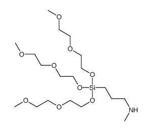 N-methyl-3-[tris[2-(2-methoxyethoxy)ethoxy]silyl]propan-1-amine结构式