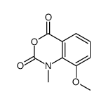 8-methoxy-1-methyl-3,1-benzoxazine-2,4-dione结构式