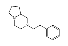 2-(2-phenylethyl)-3,4,6,7,8,8a-hexahydro-1H-pyrrolo[1,2-a]pyrazine结构式