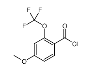 4-METHOXY-2-(TRIFLUOROMETHOXY)BENZOYL CHLORIDE Structure
