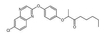 2-[4-(6-chloroquinoxalin-2-yl)oxyphenoxy]octan-3-one Structure