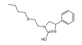 1-(2-butylsulfanylethyl)-4-phenylimidazolidin-2-one Structure