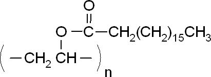 聚(乙烯基硬脂酸盐)结构式