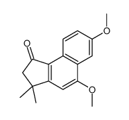 5,7-dimethoxy-3,3-dimethyl-2H-cyclopenta[a]naphthalen-1-one Structure