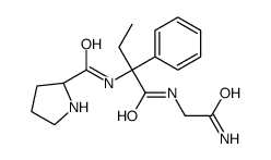 N-{(2R)-1-[(2-Amino-2-oxoethyl)amino]-1-oxo-2-phenyl-2-butanyl}-L -prolinamide Structure