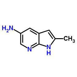 5-氨基-2-甲基-1H-吡咯并[2,3-b]吡啶结构式