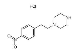 1-[2-(4-Nitro-phenyl)-ethyl]-piperazine; hydrochloride Structure