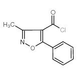 3-甲基-5-苯基-4-异恶唑羰酰氯结构式