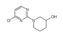 3-Piperidinol, 1-(4-chloro-2-pyrimidinyl)- Structure