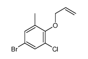 5-bromo-1-chloro-3-methyl-2-prop-2-enoxybenzene Structure