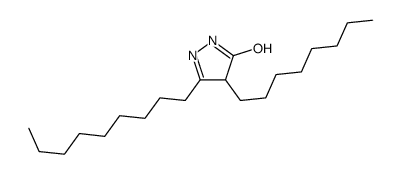 3-nonyl-4-octyl-1,4-dihydropyrazol-5-one Structure