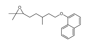 2,2-dimethyl-3-(3-methyl-5-naphthalen-1-yloxypentyl)oxirane结构式