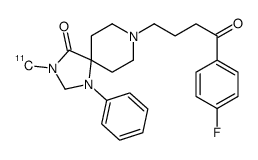 8-[4-(4-fluorophenyl)-4-oxobutyl]-3-methyl-1-phenyl-1,3,8-triazaspiro[4.5]decan-4-one结构式