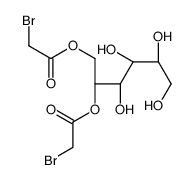 D-glucitol 1,2-bis(bromoacetate) structure