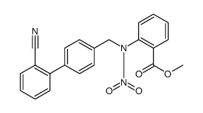 Benzoic acid, 2-[[(2'-cyano[1,1'-biphenyl]-4-yl)methyl]nitroamino]-, methyl ester结构式