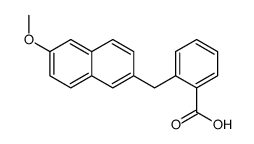 α-(6-甲氧基-2-萘基)邻甲苯甲酸结构式