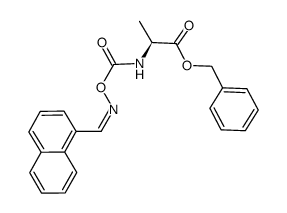 benzyl (Z)-((((naphthalen-1-ylmethylene)amino)oxy)carbonyl)-L-alaninate结构式