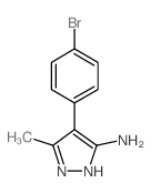 4-(4-bromophenyl)-5-methyl-1H-pyrazol-3-amine Structure