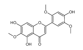 4',5,7-trihydroxy-2',5',6-trimethoxyflavone Structure