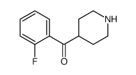(2-Fluorophenyl)(4-piperidinyl)methanone Structure