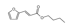 butyl (E)-2-(furanyl)-2-propenoate Structure