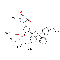 DMT-dT亚磷酰胺单体结构式